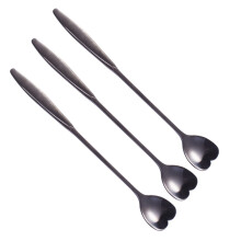 Set of 3 Flower Shaped Mixing Spoons Stainless Steel Spoon