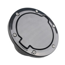 for   JK 07-17 Carbon Fiber Filler Door Cover Gas Tank Cap for 2/4 Door