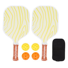 Svetteabsorberende, polstret grep, pickleball-racketer med livlig utseende, polypropylen, bikakekjerne og stort sweet spot for stabil bane.