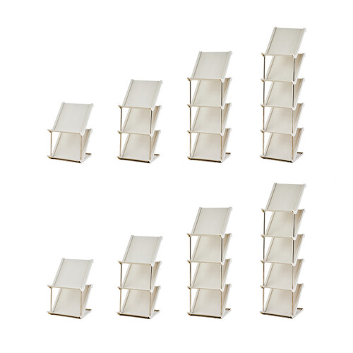 Space saving Shoe Cabinet Stand Holder- Cream White   3 1