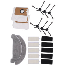 15 Pack Staub Beutel Mops Seiten BüRsten SäTze für Xiaomi Viomi S9 Roboter Staub Sauger Ersatz Teile