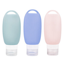 Set de sticle de călătorie din silicon, recipiente portabile de 90 ml pentru articole de toaletă, articole esențiale de călătorie etanșe,