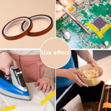 2 Rollen Sublimatie-Warmtetape, Warmteoverdrachtstape Zonder Resten Warmteperstape voor Sublimatie-Warmtepersstof-Pcb