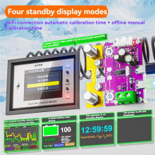 WiFi Coulomb Meter Battery Capacity Tester Volt-Ammeter Power Lithium Battery Monitor with 80A Relay for 0-420V Battery
