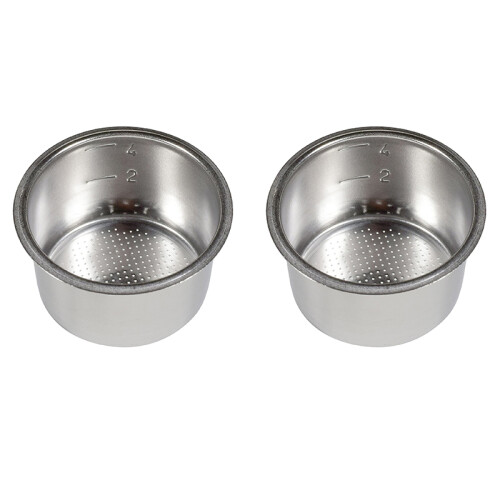 2st 51 mm 4 Koppar Filterbyte Filterkorg för Kaffe Bottenlöst Portafilter för  EC680/EC685 Espresso