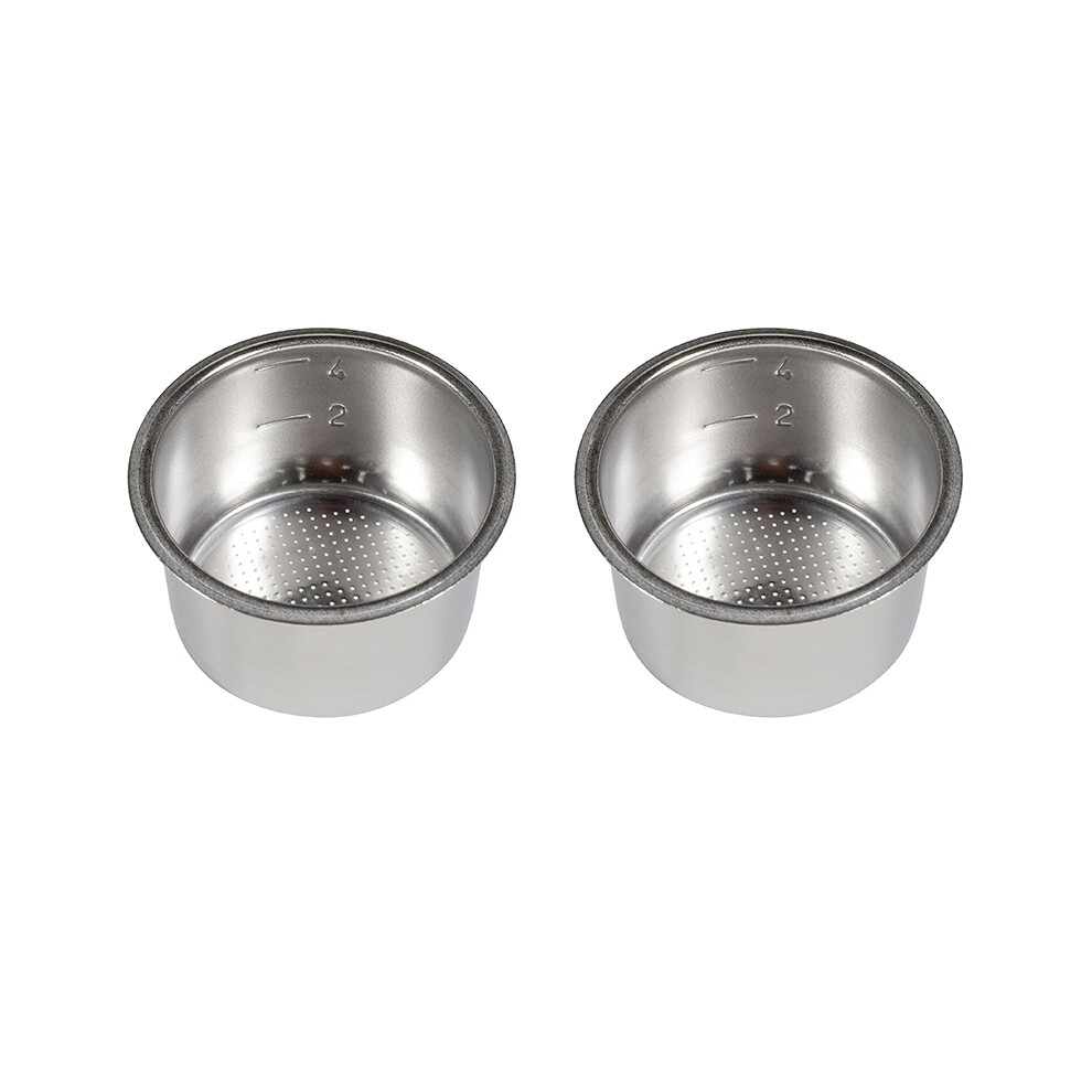 2Pcs 51Mm 4 Cups Filter Replacement Filter Basket For Coffee Bottomless Portafilter For Delonghi Ec680/Ec685 Espresso Torribaly