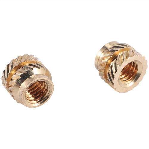 100Pcs M3 Thread Knurled Brass Threaded Heat Set Resistant Insert Embe 2