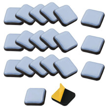 20 StüCk MöBel Gleiter Schieberegler 25 X 25 Mm PTFE Selbst Klebende MöBel Ziehen Kissen Quadrat für MöBel Einfache Umzugsunternehmen