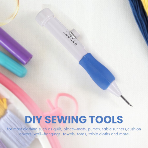 Embroidery Stitching Punch Needle Set Pen with Plastic Box for Threade 2