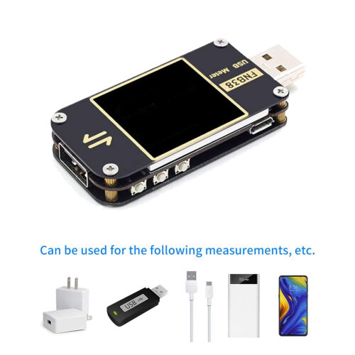 USB Power Meter Tester USB Voltage Current Meter FNB38 Multimeter for QC4+ PD3.0 2.0 Fast Charging Protocol 1