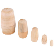 Unbemalte Russische Verschachtelung Puppen DIY Blank Verschachtelung Puppen Unvollendete Verschachtelung Puppen Kit Matroschka Verschachtelung Puppen