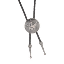 Collier avec pendentif étoile en métal, cordon en-Argent ancien