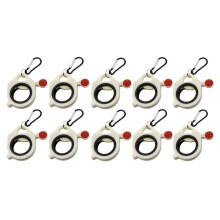 10Pcs Fluorescent Cable Tie Organizer Storage Cable Tie Holder Portable Cable Tie Storage Tool