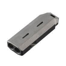 Popular EDC Metal Titanium Alloy Whistle for Sports Referee Double Hole Basketball Whistle for Wilderness Usage B