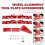 Car Wheel Alignment Tool Plates Adjustable Automotive Wheel Leveling Aligner Wheel Balancing Tool Red 6