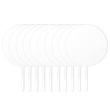 Round Acrylic Cake Toppers Clear Blank Circle DIY Cake Topper Blanks for Custom Wedding and Birthday Party Cake Decor