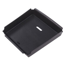 Car Armrest Storage Box Black Tray with Non-Slip Mat Glove Phone Box for  Giulia 2017