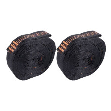 2 Pcs 5-Ring High Load-Bearing Hammock Straps Reinforced Polyester for Home Outdoor Hammock-Orange