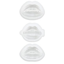 3 StüCk Lippen Harzform 3D-Telefonhalter TelefonstäNder Formen Harz Kunstformen Ornament Silikon UV Epoxidharzgussformen,A