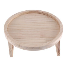 Sofa Arm Clip Table,Natural Wooden Sofa Armrest Clip- Tray Table Sofa Couch Arm Rest Organizer, Round