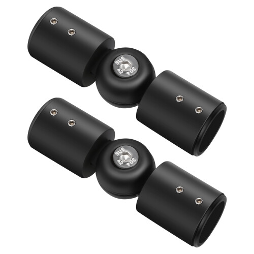 Curtain Rod Corner Connector, Adjustable Connector for Bay Window Blin