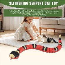 Sensing Snake Toy,Cat Interactive Toys USB Rechargeable Realistic Simulation Electric Snake Toy