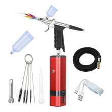 Kabelloses Airbrush-Set mit Kompressor, Hochdruck-Airbrush mit Auslöser für Malerei, Nail Art, Kuchen, Friseur