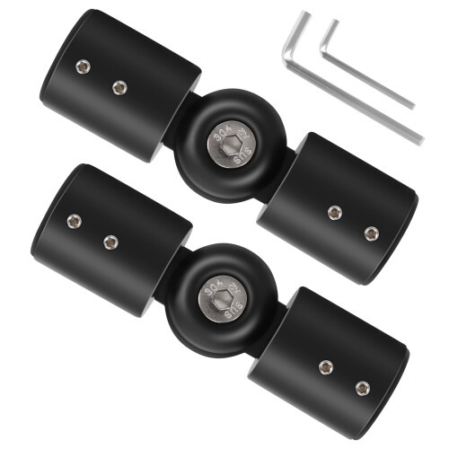 Curtain Rod Corner Connector, Adjustable Connector for Bay Window Blin 2
