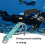 Double Reef Hook Stainless Steel Diving Hook with Rope Sky Blue 4