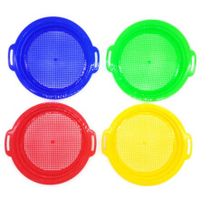 4 PièCes SéRies Stop Sable Tamis Tamis Jouet pour Plage de Sable Paquet de 4 Ensemble Rouge Bleu Jaune Vert pour Enfants Enfants Jouet