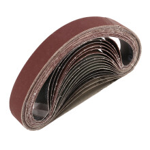 18 PièCes SéRies la Ceinture Abrasive D'Alumine 533X30 Ceinture Abrasive Annulaire en Corindon Brun KX167 Ceinture Abrasive