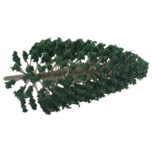 10Pcs Pine Trees 1:25 Model Train Railway Building Green Tree for O G 1
