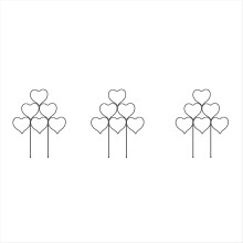 Klimrek voor binnenplanten, stapelbaar tuinplantenrek voor potplanten