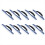 10pcs Soft Silicone Handy Squeegee Rubber Sheet Drying Blade Clean Scr 1