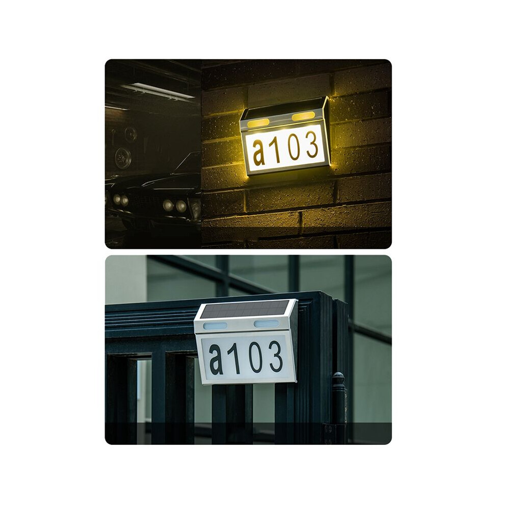 Solar House Number Door Numbers Led S Outdoor With Ip65 Wa Light 4853841156827