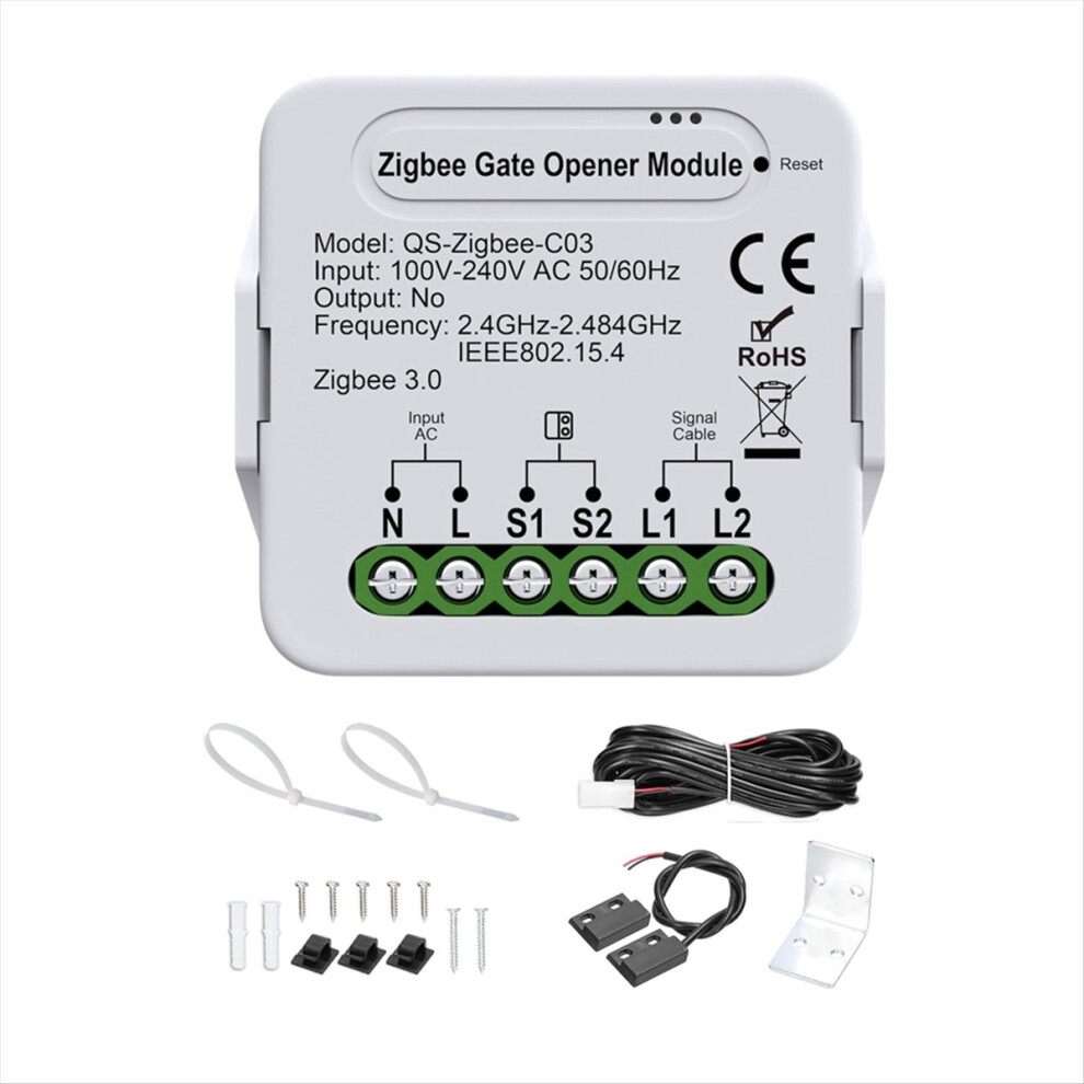 Smartzigbee Garage Door Opener - Remote Control Gate Accessory Compati 4853841153710