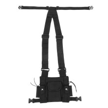 Radios De Poche Radio De Poitrine Harnais Poitrine face Pack Pochette etui Gilet greement Porter etui pour 2 voies Radio Talkie Walkie applique a
