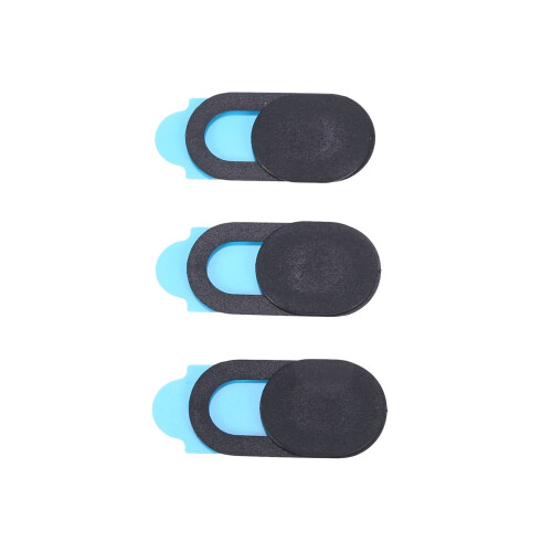 3pcs Plastic Camera Shield Stickers Notebook PC Tablet PC Mobile Anti-Hacker Peeping Protection Privacy Cover black 1