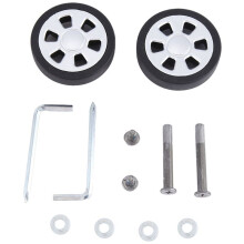 55X13Mm Ensemble de 2 Roues de Rechange de Valise à Bagages, Valise à Bagages Roulettes Pivotantes en PU Kit de RéParation de Roulements A