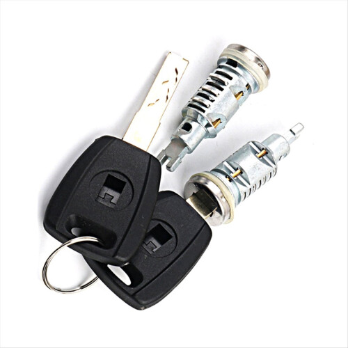 Replacement Auto Full Set Door and Ignition Lock Cylinder for with Key 2