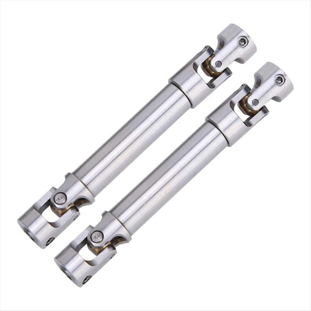 Rc 1/10 Steel Longitudinal Drive Shaft, For Scx10 90046 Trx4 And Other Silver 4853841165072