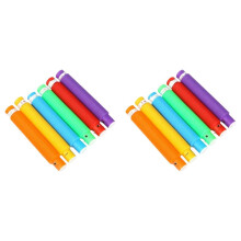 Lot de 12 Tubes LED Télescopiques de 2,9 cm pour Décompression, Éclairage LED, Tuyau D'Eau, Couleurs Arc-en-Ciel
