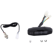 Compteur de Vitesse Universel pour Moto, TachymèTre, Jauge D'Huile, éCran HD, Compteurs NuméRiques, Groupe D'Instruments, Clignotant (B)