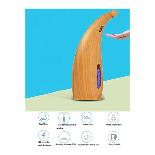 Automatic Sensor Soap Dispenser Touchless Liquid HandSoap Dispenser with Infrared Motion Sensor 300Ml/11Oz B 2