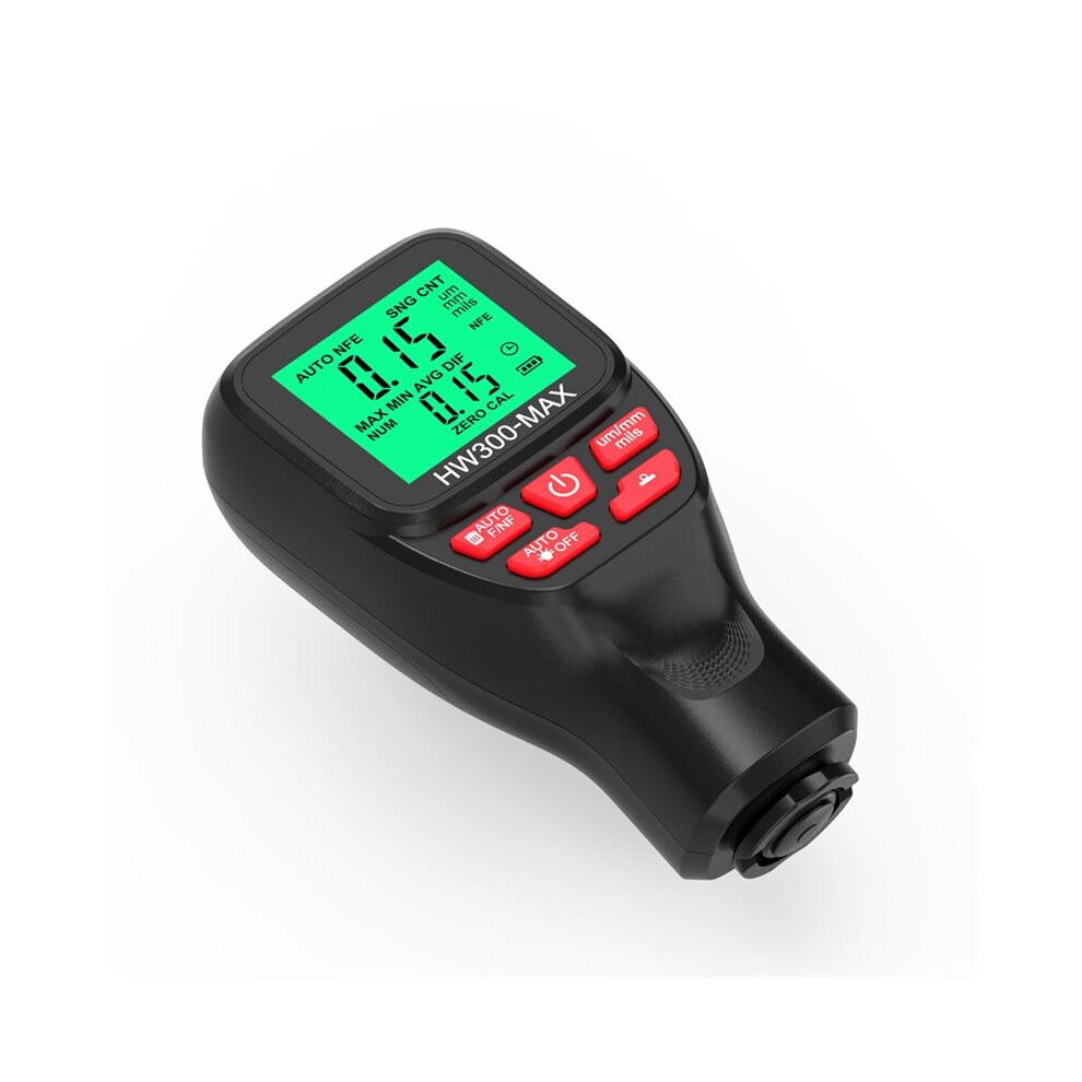 Hw300-Max Coating Thickness Gauge 0-2000Um Car Paint Film Tester Measu 4853841165386
