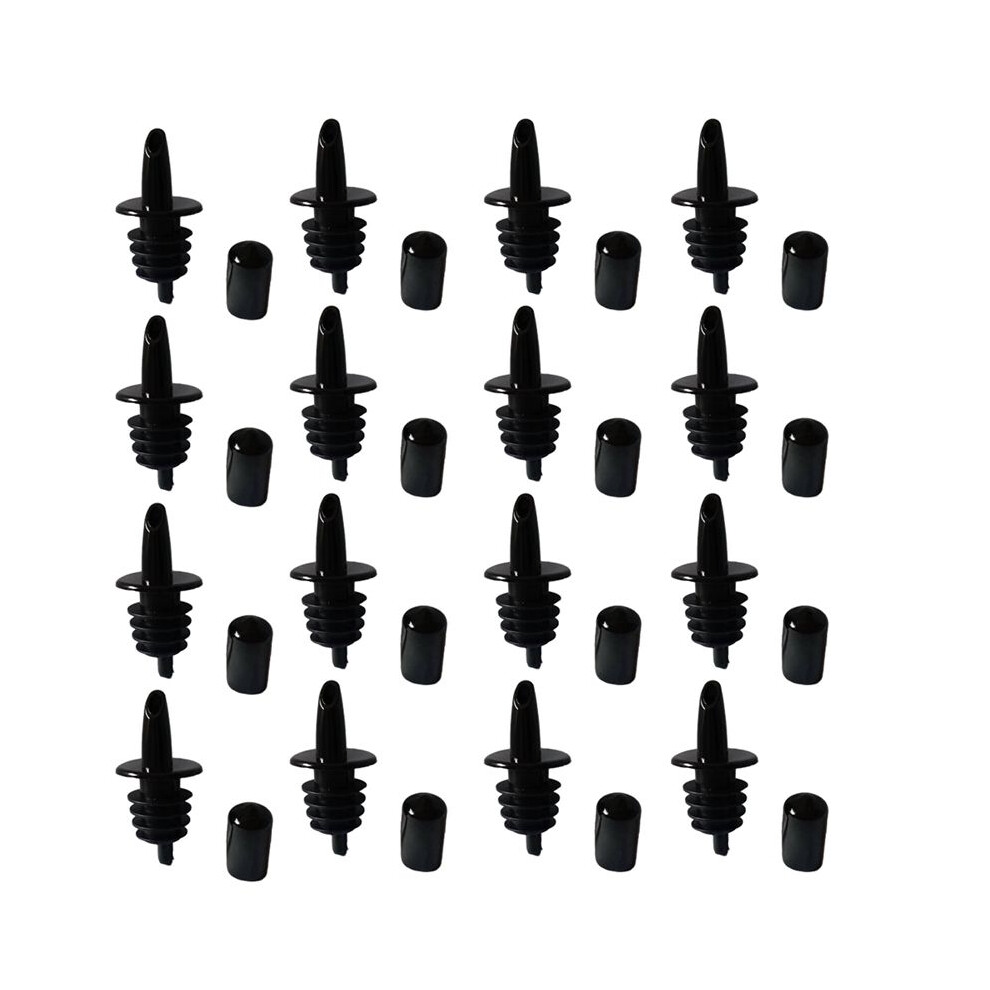 50Pcs Bottle Pourers Syrup Pourer Pour Spouts Plastic Liquor With Rubb 4853841165195