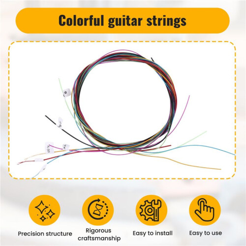 Alice A107C Classic Guitar Strings Colourful Nylon Strings for Classical Guitar Strings 1