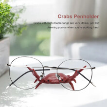 New Japanese  Cute Crab Pen Holder Weightlifting Crabs Penholder Bracket Storage Rack Gift Stationery