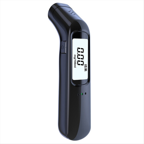 Draagbare contactloze alcoholtester met LED-scherm.