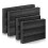 4 Pcs Customizable Polyethylene Foam Packing Foam Inserts for Cases Tool Foam Black Foam Sheet for Packaging and Crafts 1